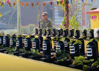 महाशिवरात्री तथा २६३औं नेपाली सेना दिवसको अवसरमा एन.सि.सि अल्मुनाईद्वारा ९ मन्दिरमा स्वयंसेवा
