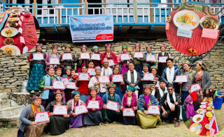 रसुवाको आमाछोदिङ्मोमा स्थानिय परिकार सम्बन्धि कुक तालिम सम्पन्न