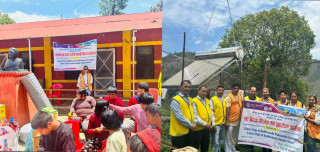 लायन्सद्वारा सुस्त मनस्थिति पुनर्स्थापना केन्द्रलाई खाद्यान्न तथा सामग्री सहयोग