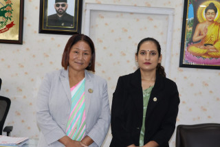 महिला तथा सामाजिक सुरक्षाका विषयमा मन्त्री सिता बादी र सांसद इन्दिरा राना मगरको अर्थपूर्ण भेट