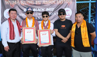 उमा कुङफु संघद्वारा कराते बाबु छोरा सम्मानित