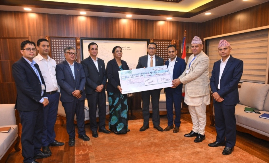 नेपाल टेलिकमद्वारा विपद् कोषमा १० करोड हस्तान्तरण